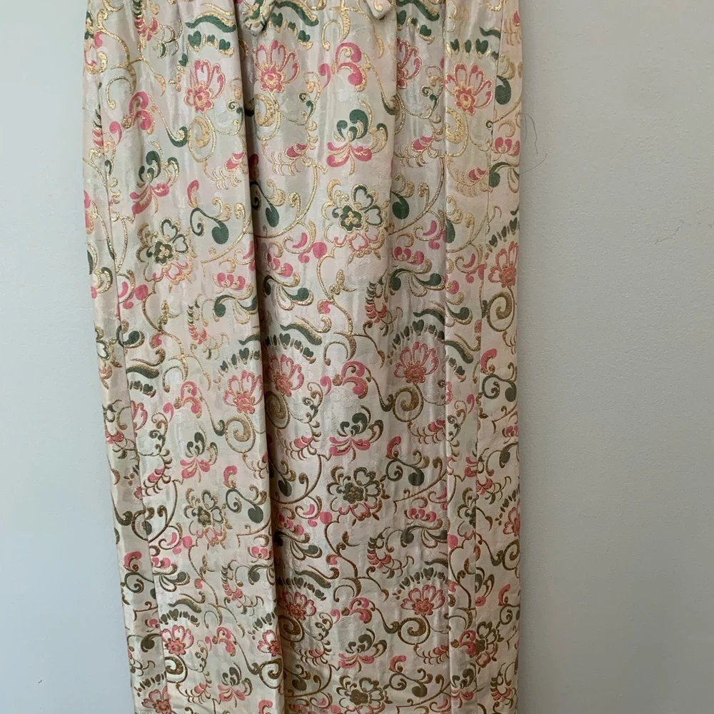 VTG 1950’s Porter’s Madison Ave at 62nd Street Brocade Rhinestone Party Dress - Picture 7 of 15